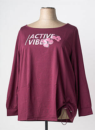 Tricou mâneci lungi mâneci lungi violet SHEEGO femeie