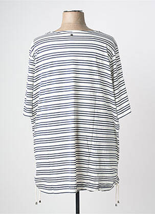 Tricou croială dreaptă mâneci scurte alb SHEEGO femeie