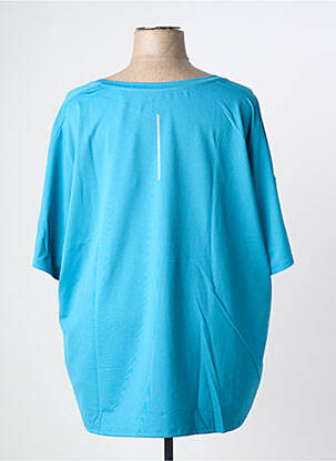 Tricou croială dreaptă mâneci scurte albastru SHEEGO femeie