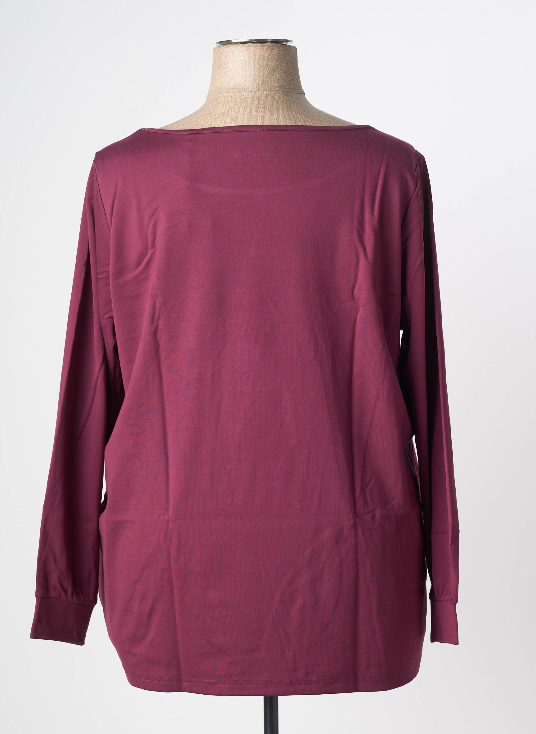 Tricou serigrafie flockată mâneci lungi violet SHEEGO femeie