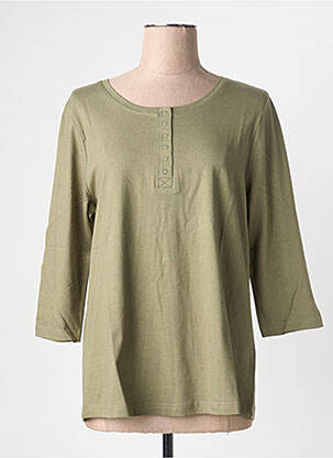 Tricou mâneci 3/4 mâneci 3/4 verde SHEEGO femeie