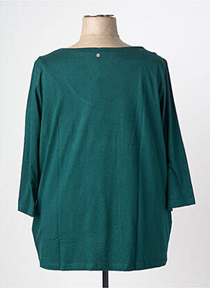 Top țesătură jersey mâneci 3/4 verde SHEEGO femeie