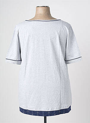 Tricou imprimeu fantezie mâneci scurte gri SHEEGO femeie