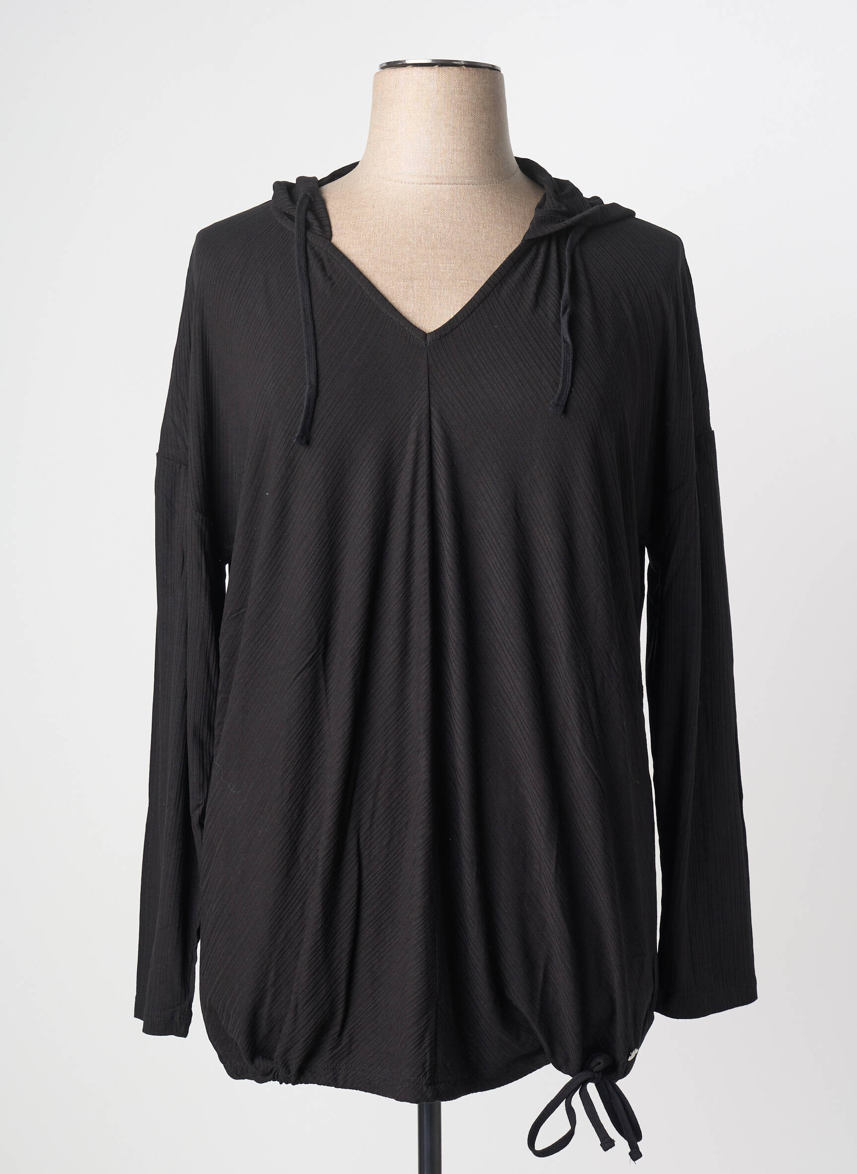 Tricou mâneci lungi mâneci lungi negru SHEEGO femeie