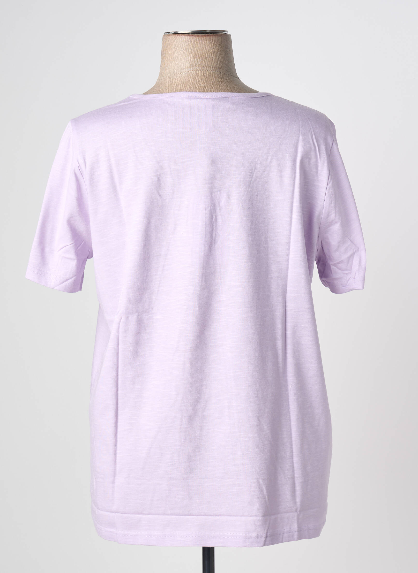 Tricou elasticitate mâneci scurte violet SHEEGO femeie