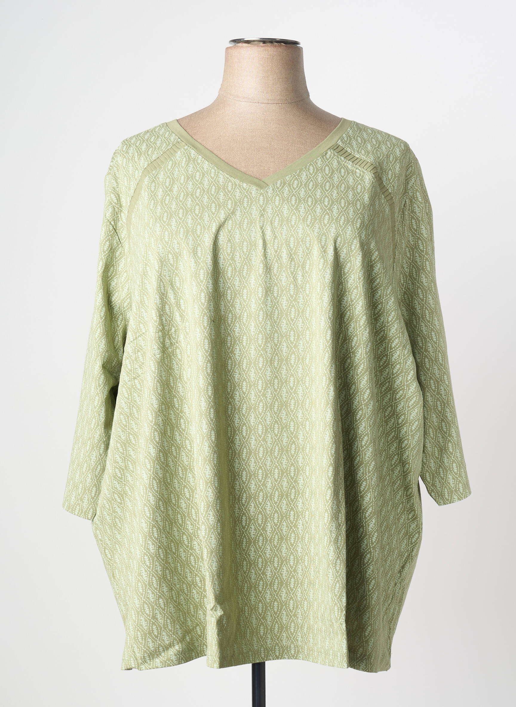 Top mâneci lungi mâneci lungi verde SHEEGO femeie