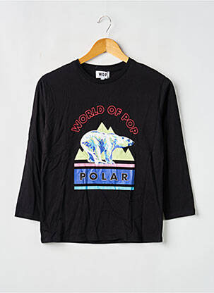Tricou elasticitate mâneci 3/4 negru W.O.P (WORLD OF POP) copil