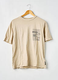 Tricou elasticitate mâneci scurte bej LE TEMPS DES CERISES băiat