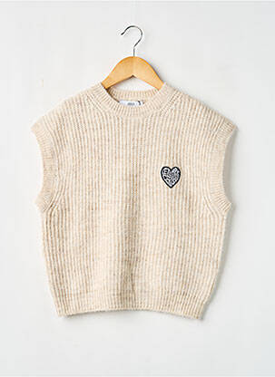 Pulover bej LE TEMPS DES CERISES fată