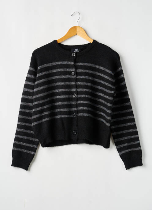 Vestă cu mâneci lungi negru LE TEMPS DES CERISES fată