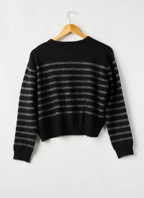 Vestă cu mâneci lungi negru LE TEMPS DES CERISES fată