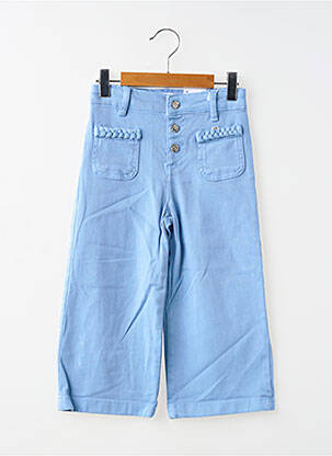 Pantalon larg albastru MAYORAL fată