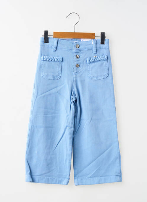 Pantalon larg albastru MAYORAL fată