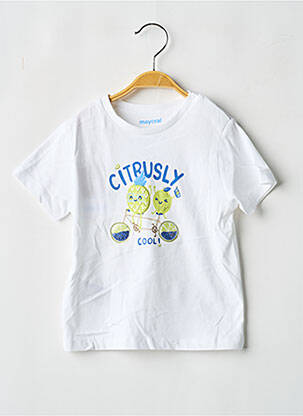 Tricou elasticitate mâneci scurte alb MAYORAL băiat