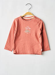 Tricou elasticitate mâneci lungi roz NOPPIES fille