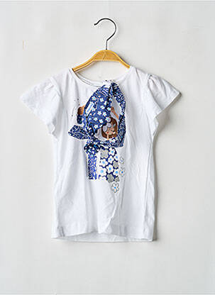 Tricou croială cambrată mâneci scurte alb MAYORAL fată