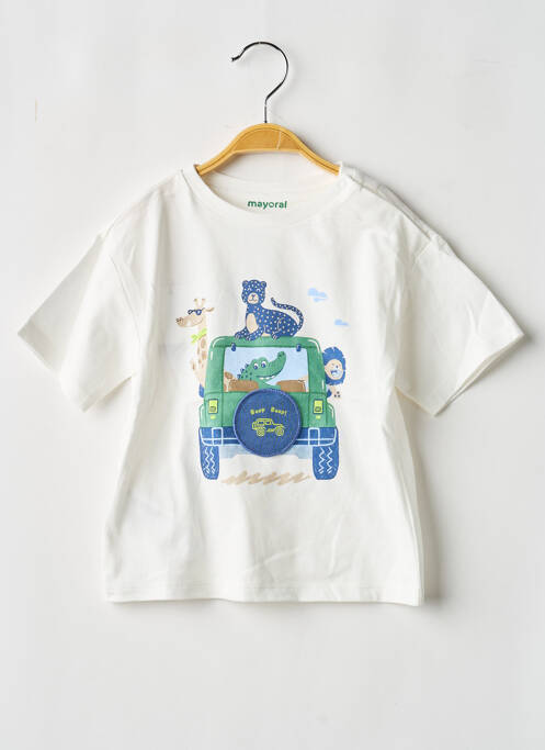 Tricou alb MAYORAL băiat