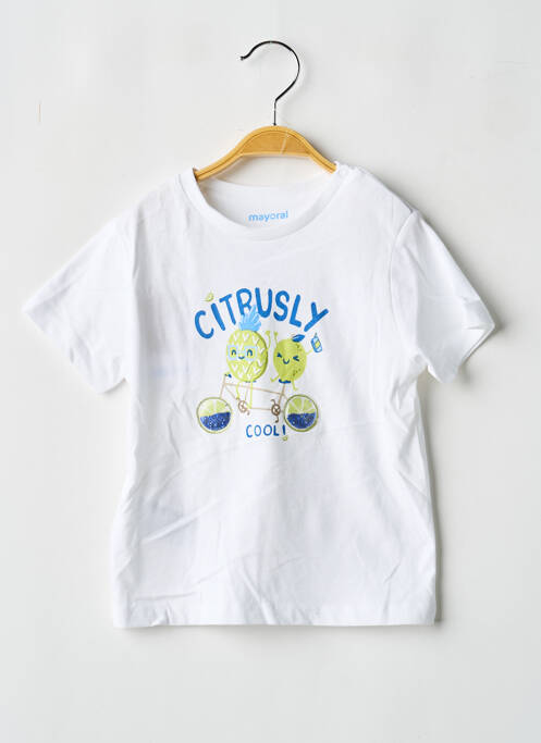 Tricou alb MAYORAL băiat