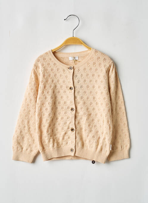 Vestă cu mâneci lungi bej NOPPIES fată