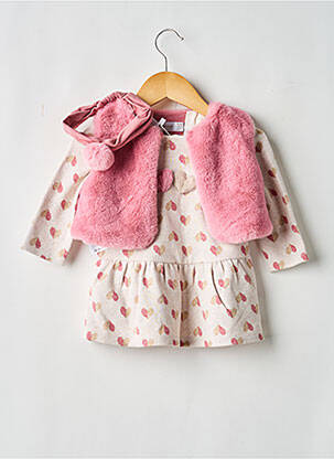 Set rochie tip de jachetă roz MAYORAL fată