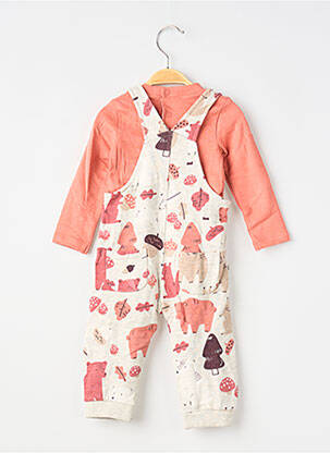 Set pantaloni tip de tricou portocaliu BOBOLI băiat