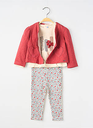Set pantaloni mâneci lungi roșu MAYORAL fată