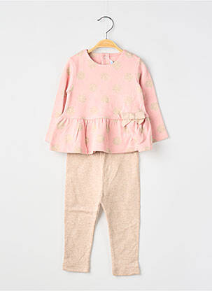 Set pantaloni croială evazată roz MAYORAL fată