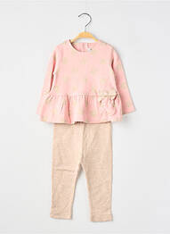 Set pantaloni tip de tricou roz MAYORAL fille