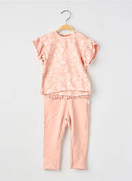 Set pantaloni tip de tricou roz NOPPIES fille