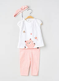 Set pantaloni broderie roz MAYORAL fille