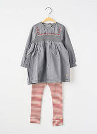 Set pantaloni broderie gri NOPPIES fille