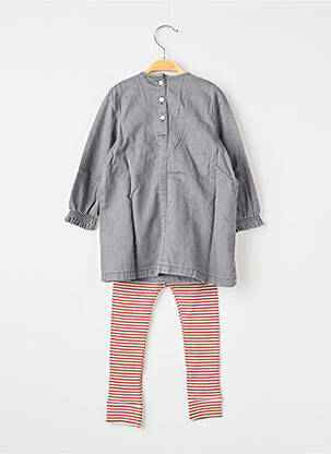 Set pantaloni broderie gri NOPPIES fată