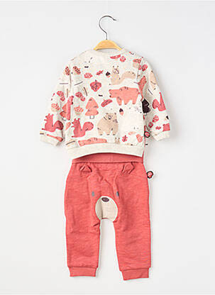 Set pantaloni broderie portocaliu BOBOLI fată