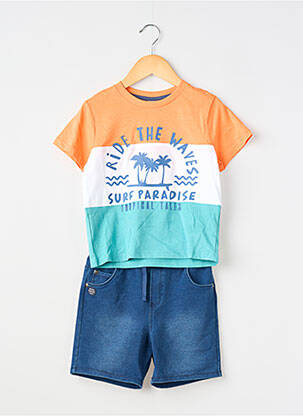 Set șort albastru BOBOLI băiat