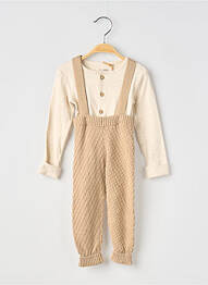 Set pantaloni talie elastică bej NOPPIES garcon