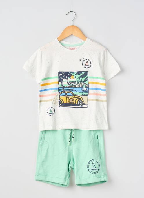 Set șort verde BOBOLI băiat