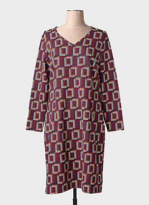 Rochie midi mâneci lungi mâneci lungi violet MERI & ESCA femeie