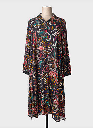 Rochie lungă mâneci lungi mâneci lungi negru FRANCK ANNA femeie
