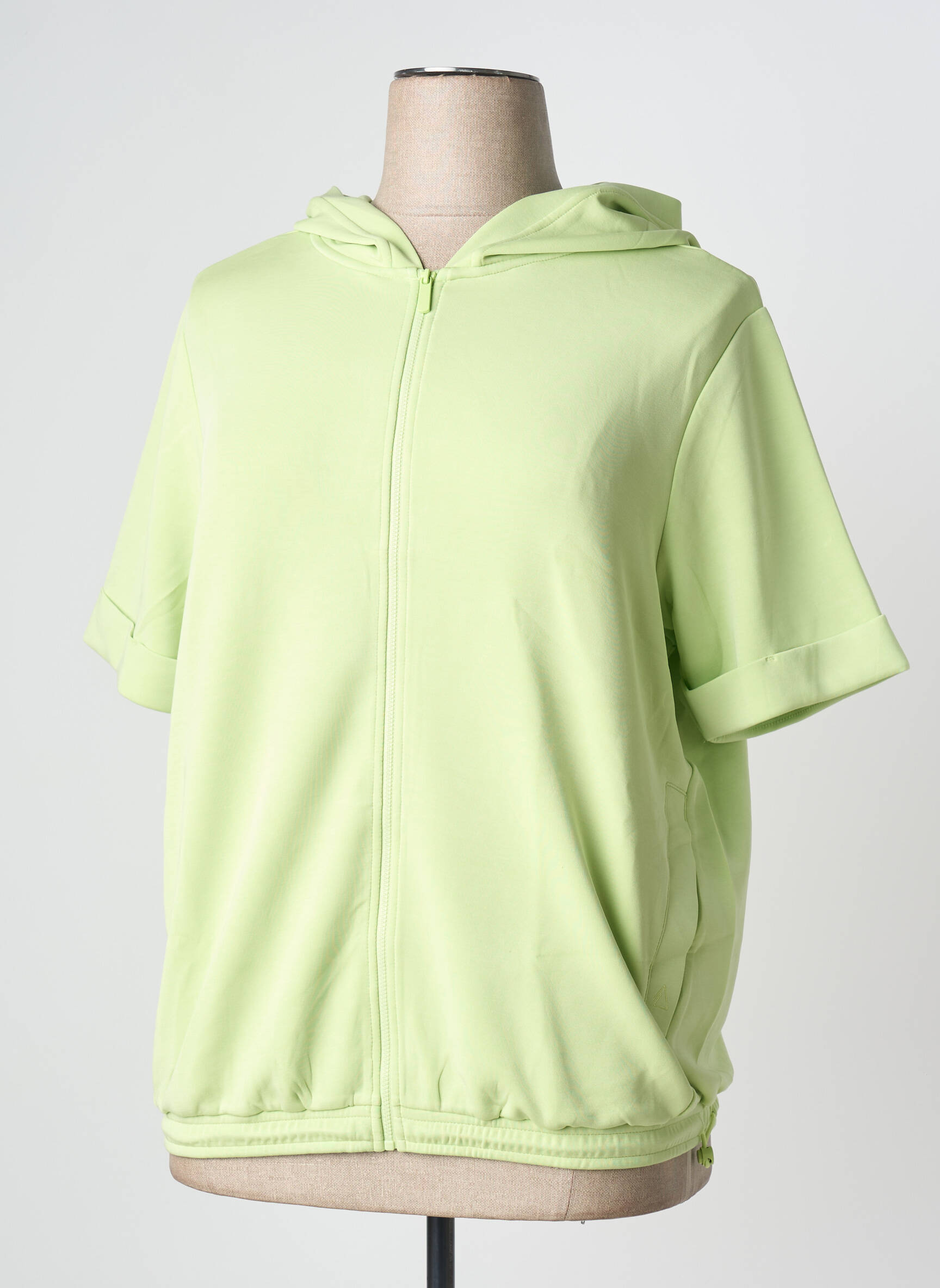 Jachete casual guler rotund verde TRIANGLE femeie