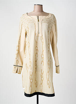 Rochie midi bej ELISA CAVALETTI femeie