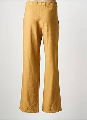 Pantalon drept talie elastică bej ADAM femeie