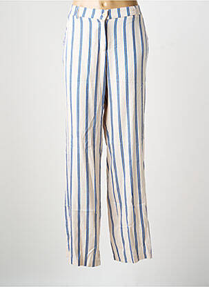 Pantalon drept talie elastică bej ADAM femeie