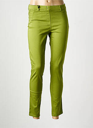 Pantalon 7/8 talie elastică verde EAST DRIVE femeie