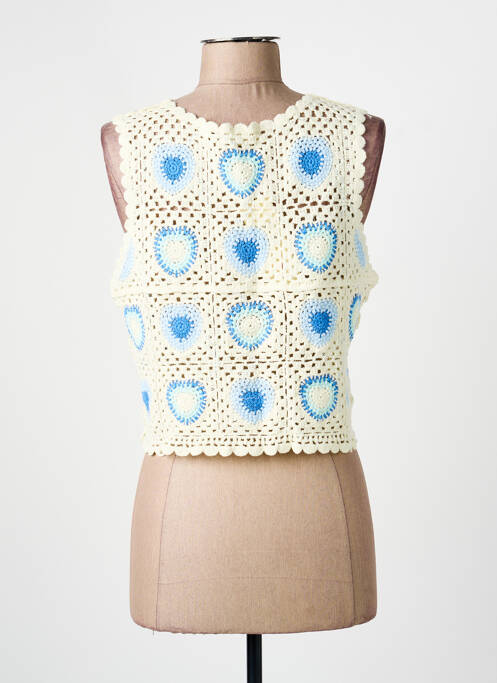 Top fără mâneci fără mâneci bej PEACE N'LOVE femme