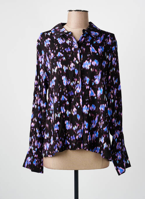 Cămașă imprimeu fantezie mâneci lungi negru EVA KAYAN femme