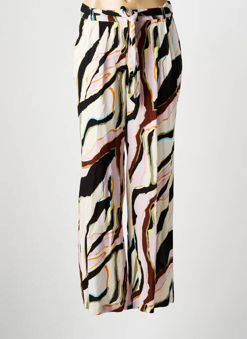 Pantalon drept talie elastică negru ANDAM femme