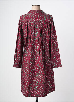 Rochie midi imprimeu floral mâneci lungi roșu RHUM RAISIN femeie