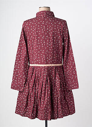 Rochie scurtă croială evazată mâneci lungi roșu RHUM RAISIN femeie