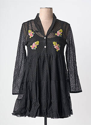 Rochie midi mâneci lungi mâneci lungi negru RHUM RAISIN femeie