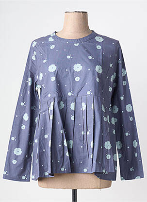 Bluză țesătură poplin mâneci lungi gri RHUM RAISIN femeie